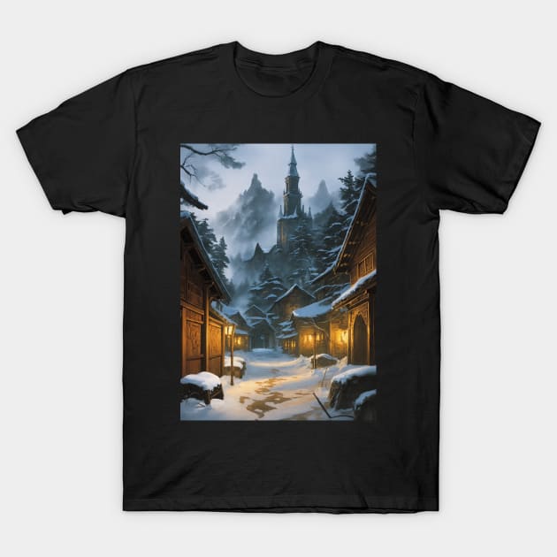 Wintertime in the Sword Coast T-Shirt by CursedContent